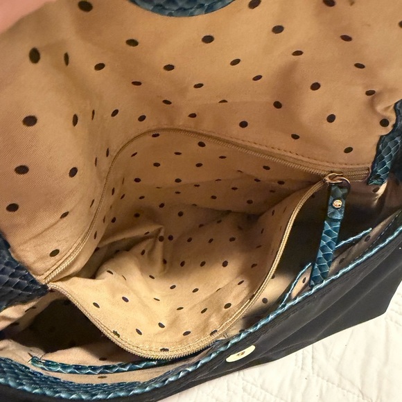 Kate Spade Y2K Black and Teal Mini Shoulder Bag 10x6 - Picture 11 of 11